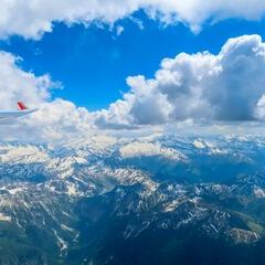 Flugwegposition um 12:46:57: Aufgenommen in der Nähe von Gemeinde Untertauern, Österreich in 3474 Meter